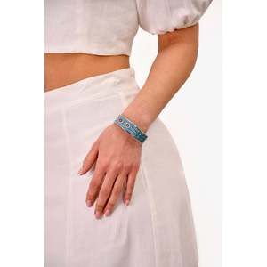 Hermès Blue Patterned Bangle